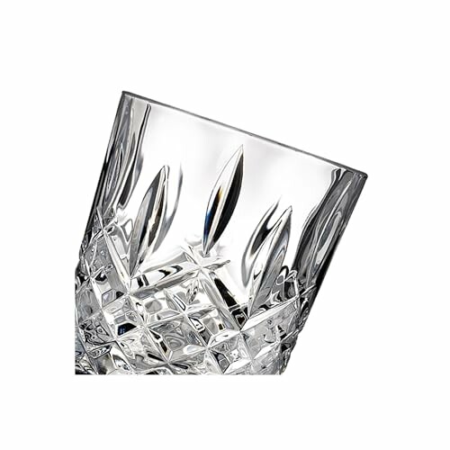 Crystal cut glass with intricate design